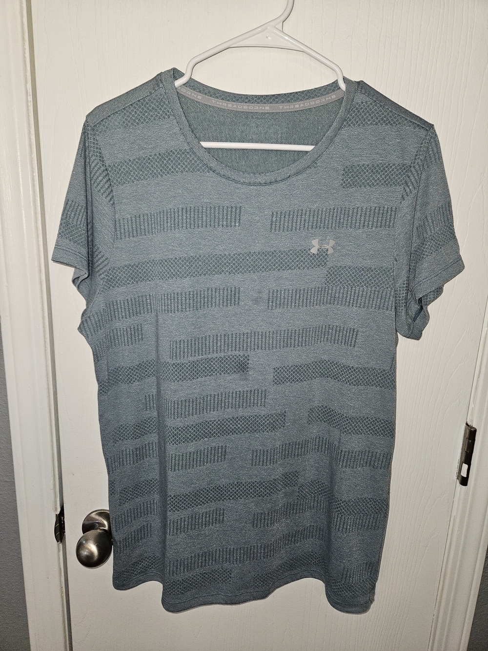 Under Armour Women's Short Sleeve Tech Tee in Steel Blue